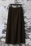 AVIVA JIFEI XUE low-waist A-line long skirt FW23-AMS-BR